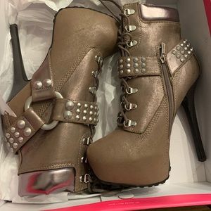 High Heel Platform Boots